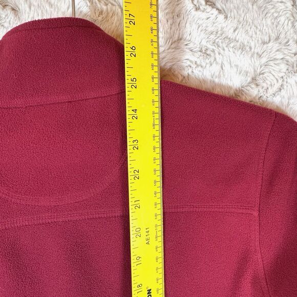 L.L. Bean Women’s XS Magenta Pink Polartec Fleece Jacket Full Zip Pockets - Picture 10 of 12